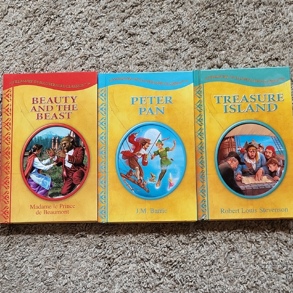 Set of 3 Hardcover Illustrated Classic Chapter Books